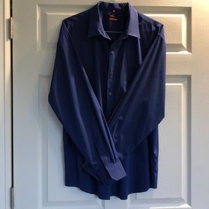 Men’s dress shirt dark blue